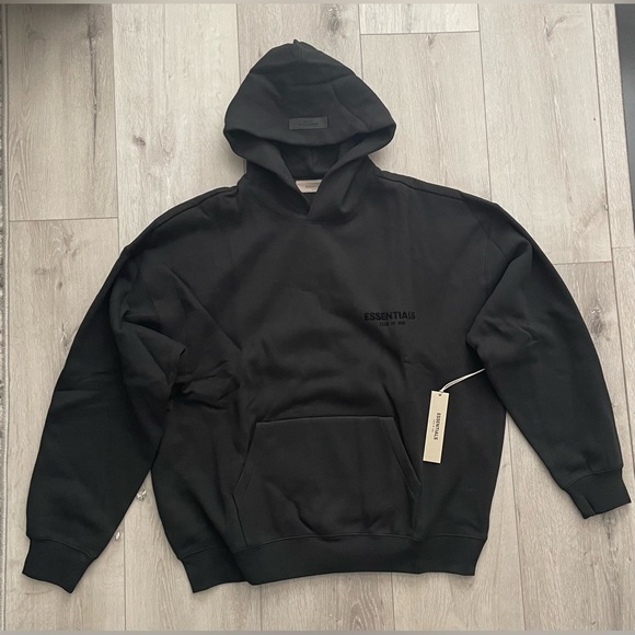 NEW ๐ฅ Stretch Limo Black - Fear of God Essentials Oversized Hoodie ๐ฅ (Size L) - Picture 5 of 6